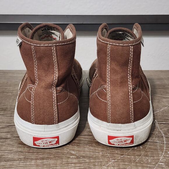 Vans Gilbert Crockett High Decon Men’s Skate Shoes Sneakers Size 9 Brown - Picture 4 of 9